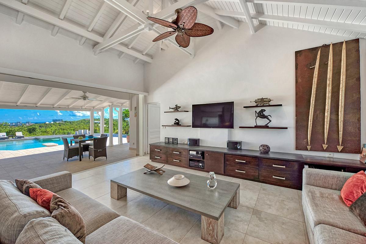 Charming Villa rental St Martin - Living room
